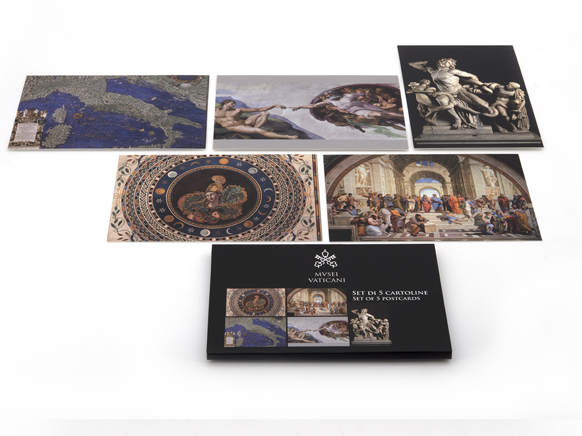 Set di 5 cartoline - Musei Vaticani