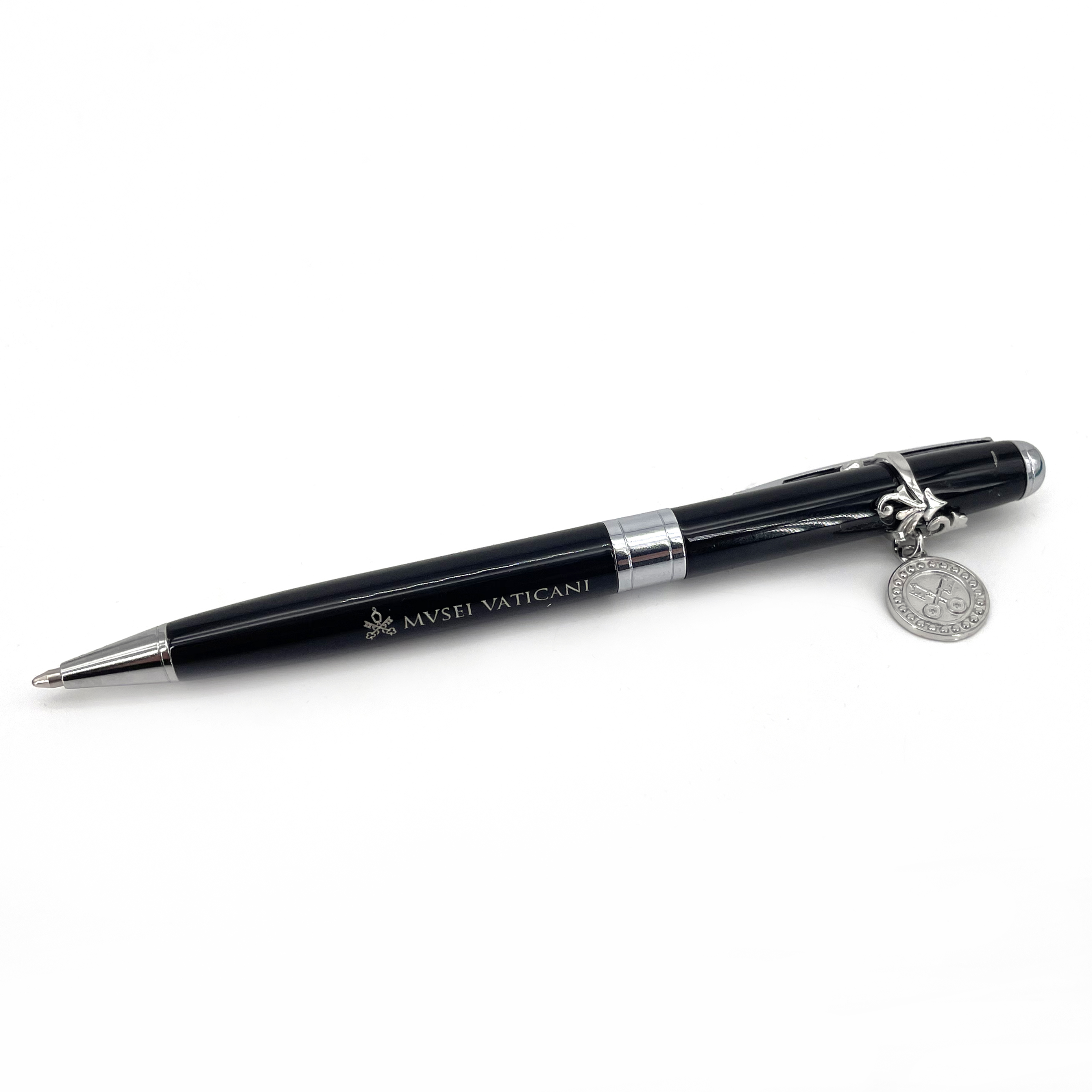 Penna con topper in argento - Stemma Vaticano